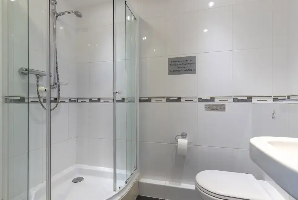 Shower room at Roa Island House