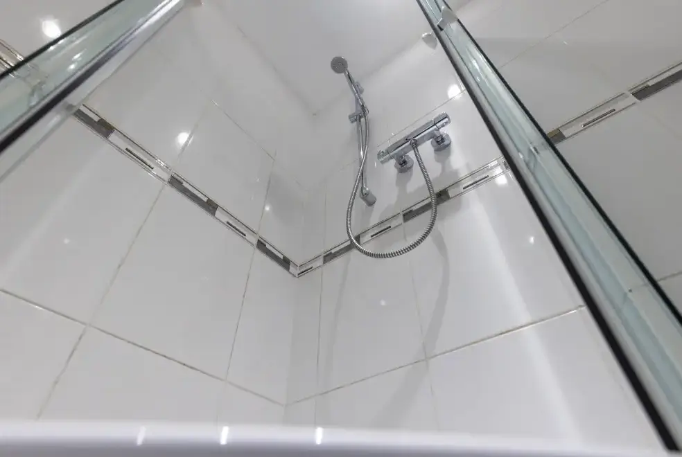 Shower room at Roa Island House