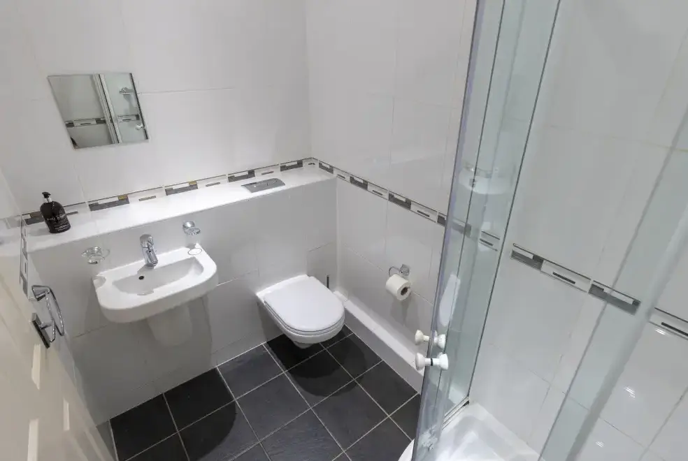 Shower room at Roa Island House