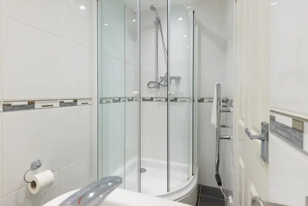 Shower room at Roa Island House