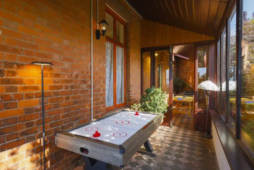 Enclosed garden at Roa Island House