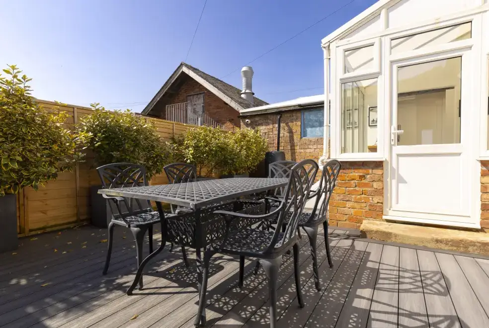 Decked area at Roa Island House