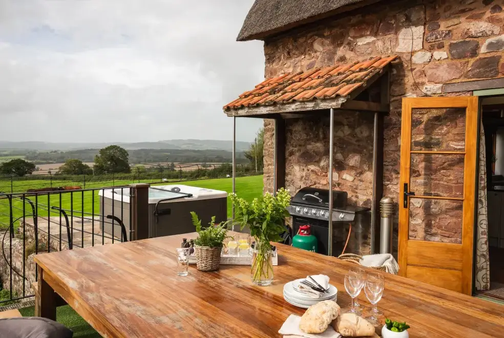 Decked area at Rock Farm
