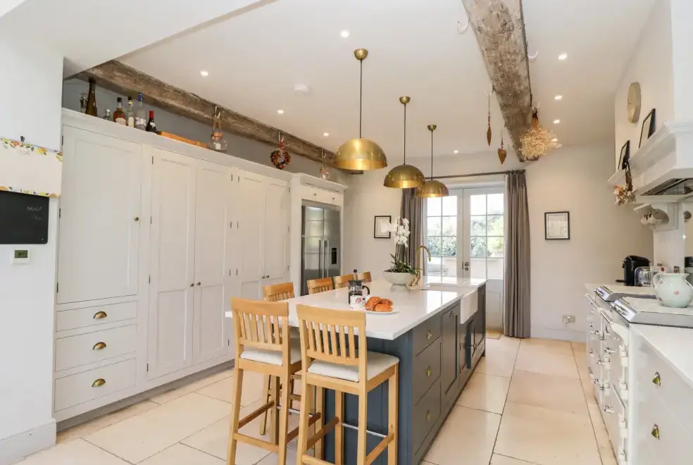 Farmhouse style kitchen at Rockstowes House