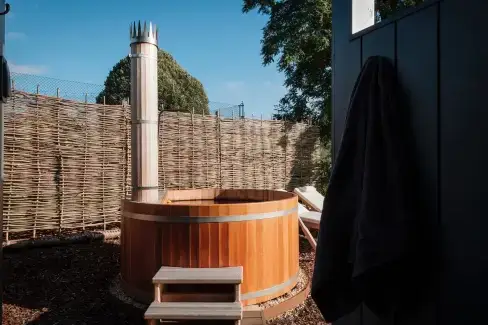 Private Hot Tub at Rockstowes House, Gloucestershire