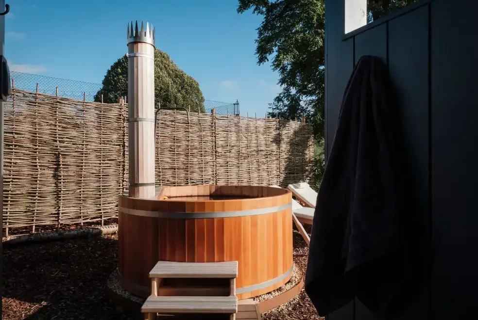 Private Hot Tub at Rockstowes House