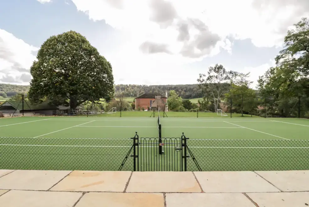 Outdoor games area at Rockstowes House