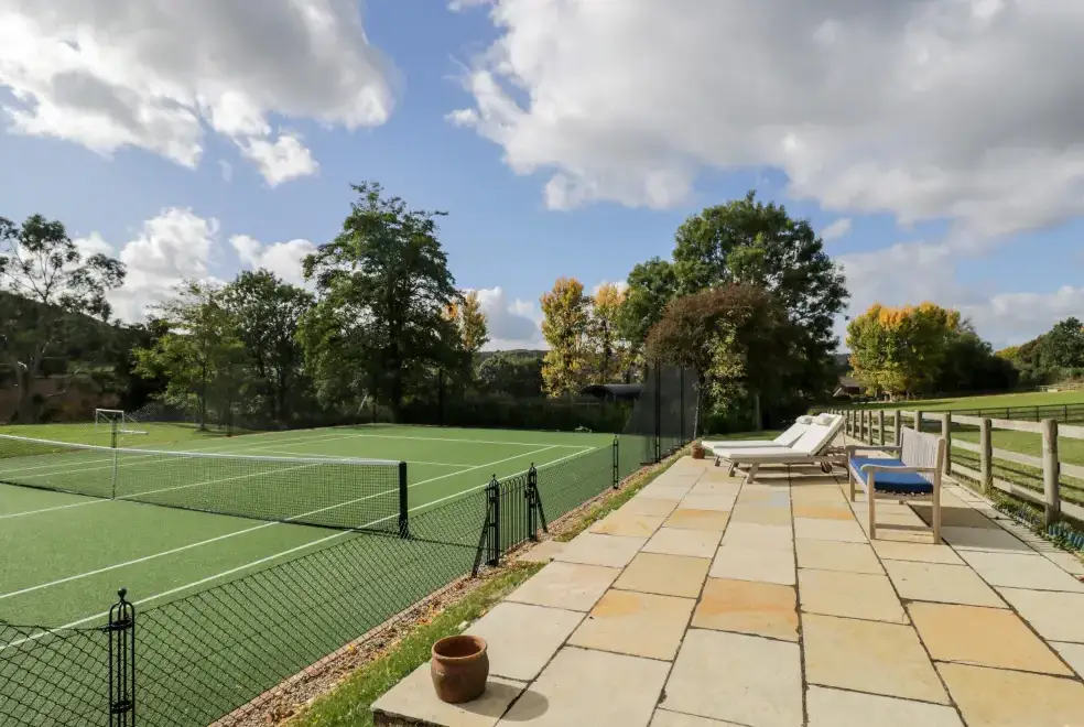 Outdoor games area at Rockstowes House