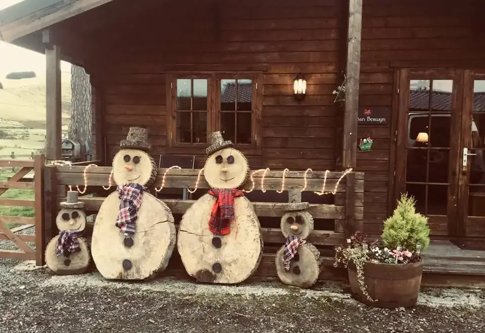 Countryside views at Romantic Cabin Haf with all weather Hot Tub