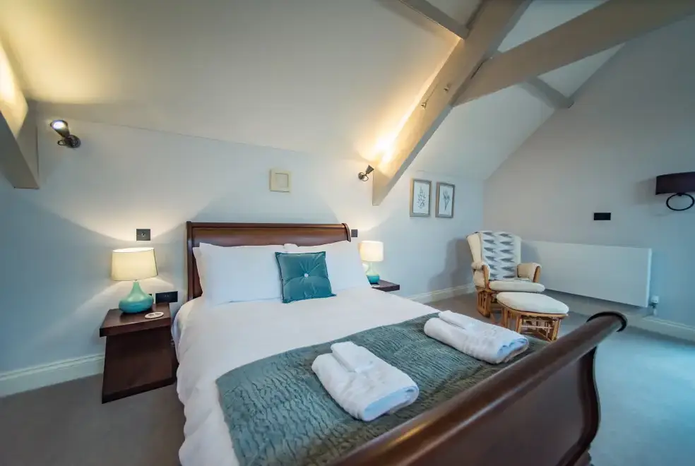 Bedroom at Romantic Couple's Retreat in the Brendon Hills