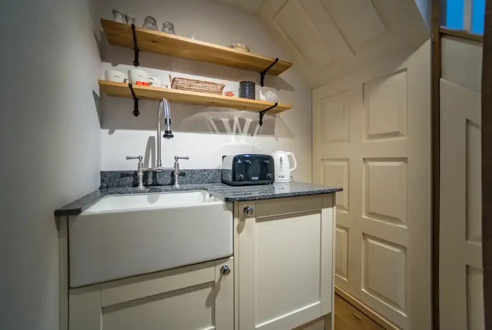 Utility room at Romantic Couple's Retreat in the Brendon Hills