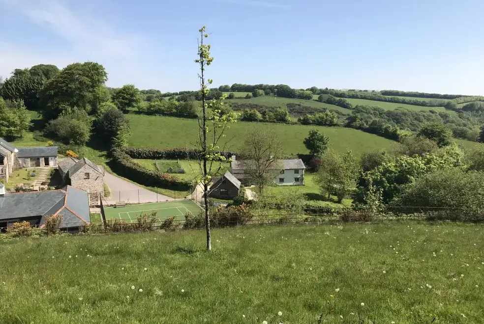 Countryside views at Romantic Couple's Retreat in the Brendon Hills