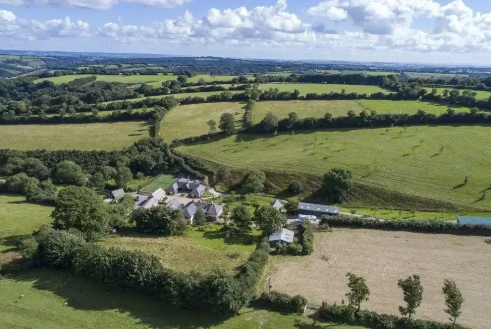 Countryside views at Romantic Couple's Retreat in the Brendon Hills