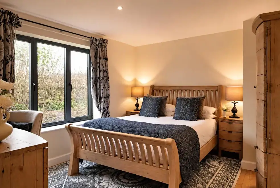 King-size bedroom at Rosehaven