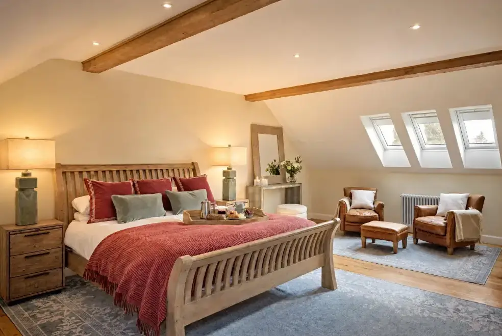 Super king-size bedroom at Rosehaven