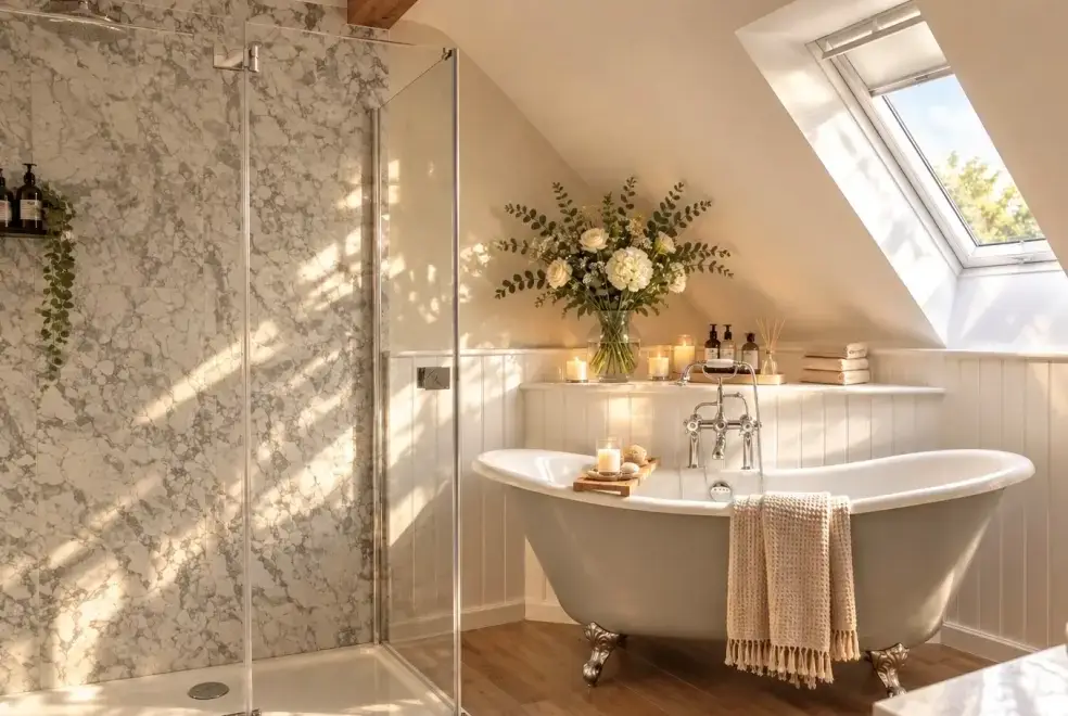 Ensuite bathroom at Rosehaven