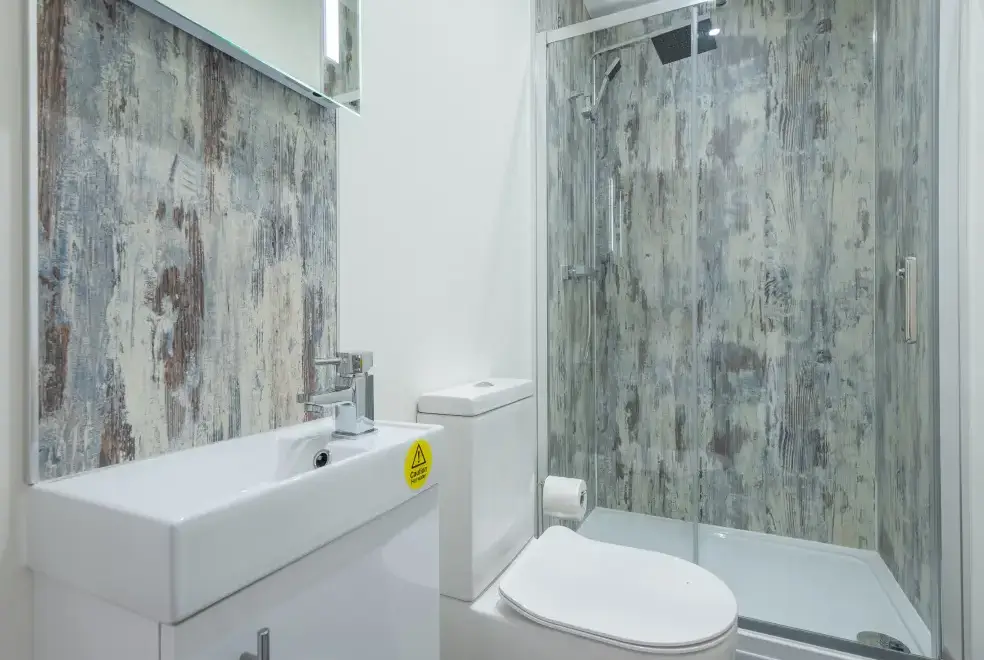 Shower room at Routhorpe House