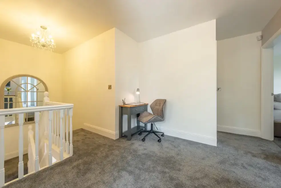Desk area at Routhorpe House