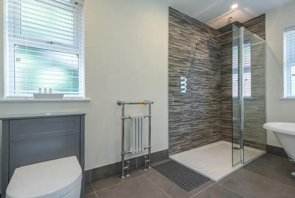 Shower room at Routhorpe House