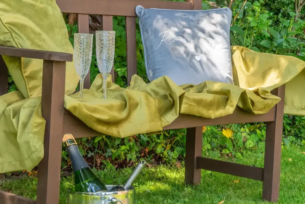 Garden furniture at Routhorpe House