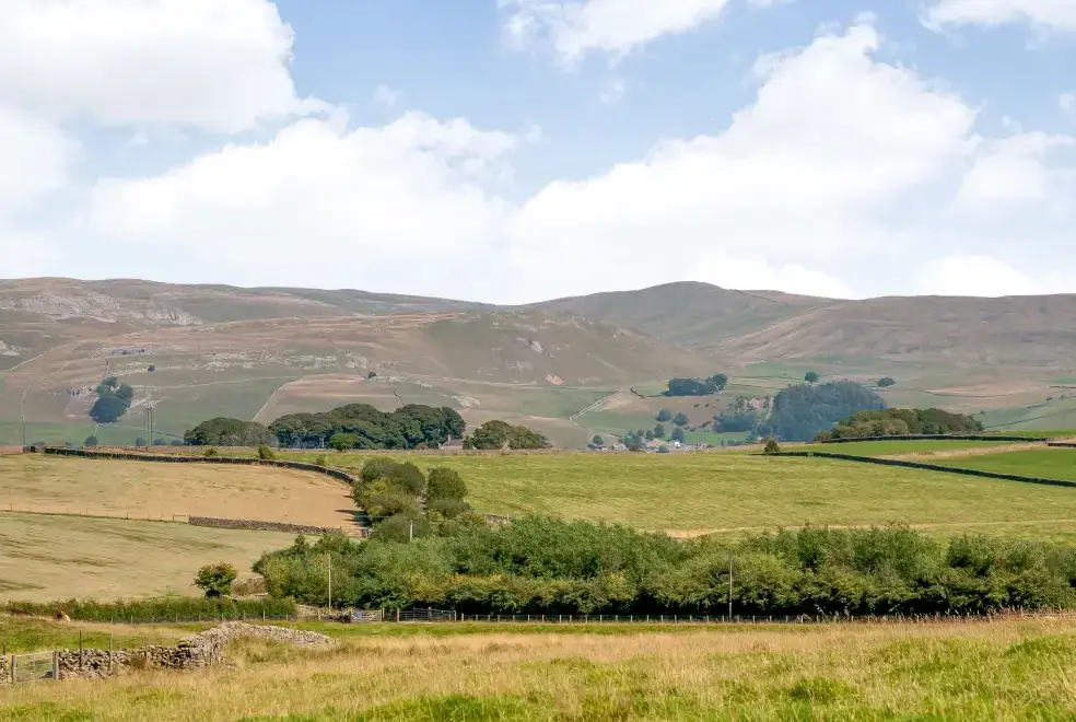 Countryside views at Routster Farm Cottage, Yorkshire Dales