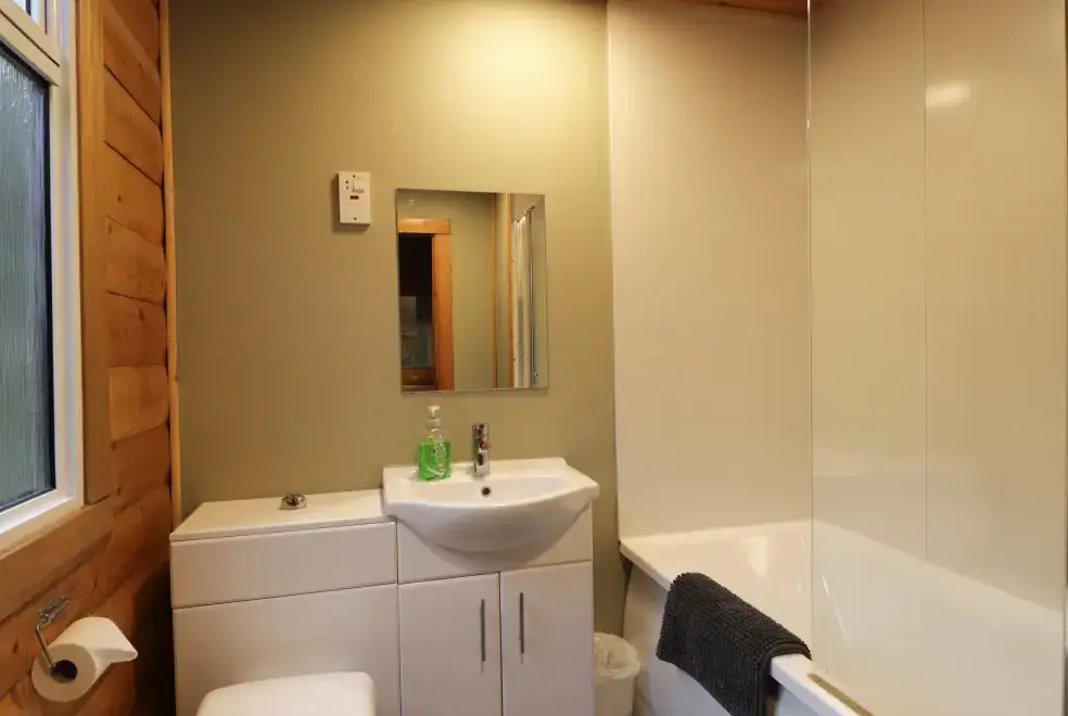Shower room at Rowan Lodge