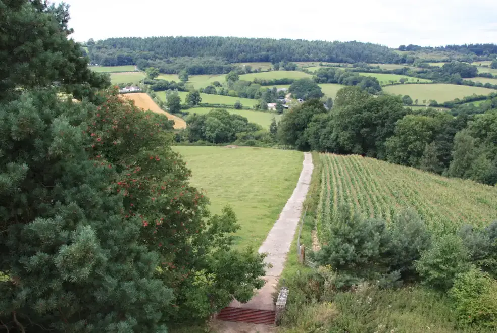 Countryside views at Rower Fort