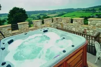 Private Hot Tub at Rower Fort, Devon