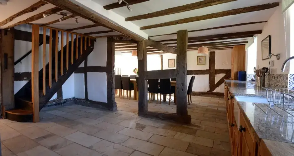 Farmhouse style kitchen at Ryton Grange