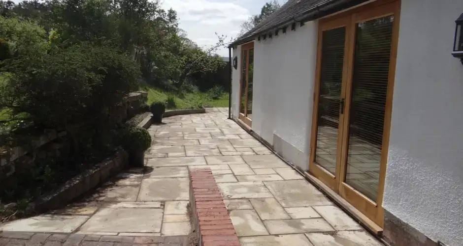 Patio area at Ryton Grange
