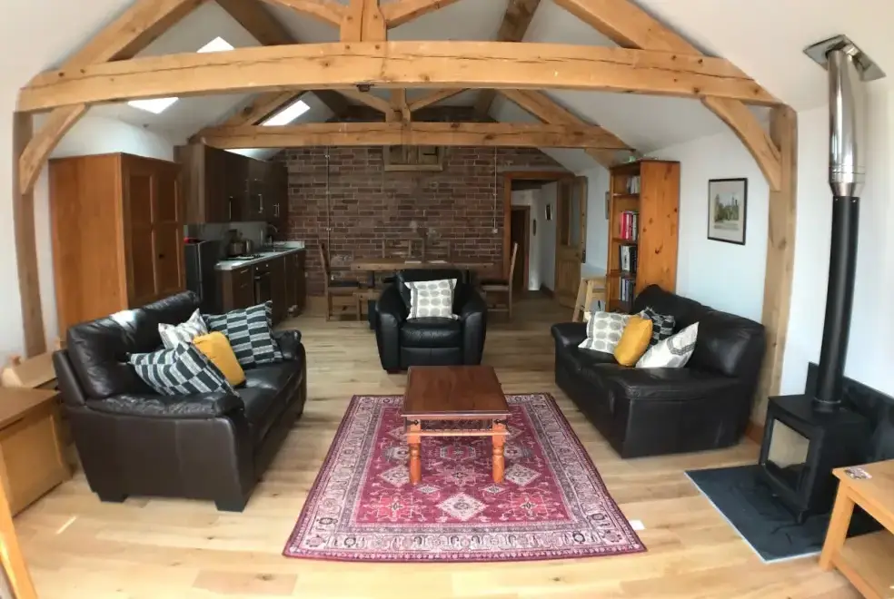 Open plan living area at Ryton Grange