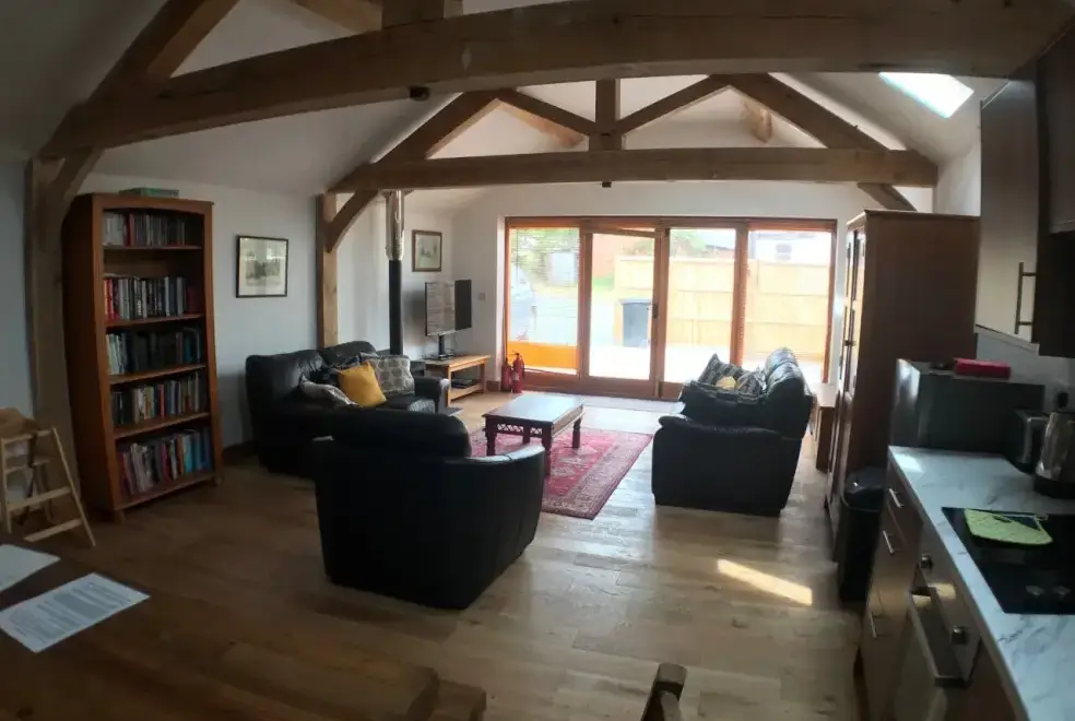 Open plan living area at Ryton Grange