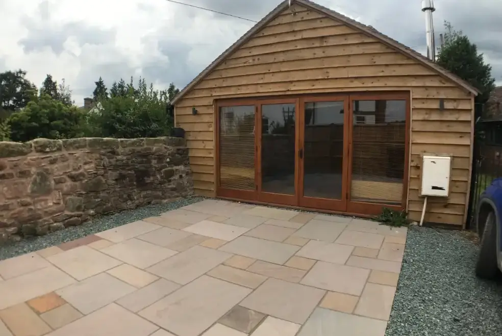 Patio area at Ryton Grange