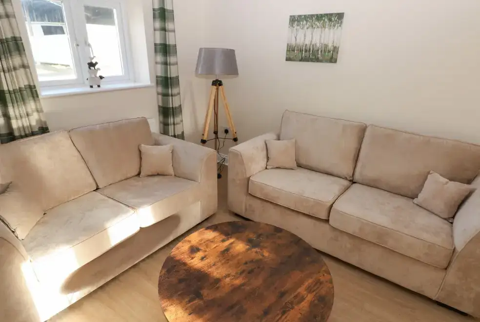 Lounge at Saddlers Cottage, Berllandeg Farm
