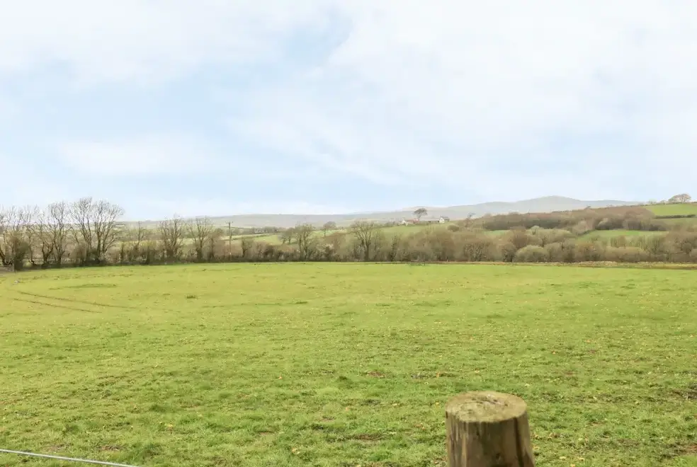 Countryside views at Saddlers Cottage, Berllandeg Farm