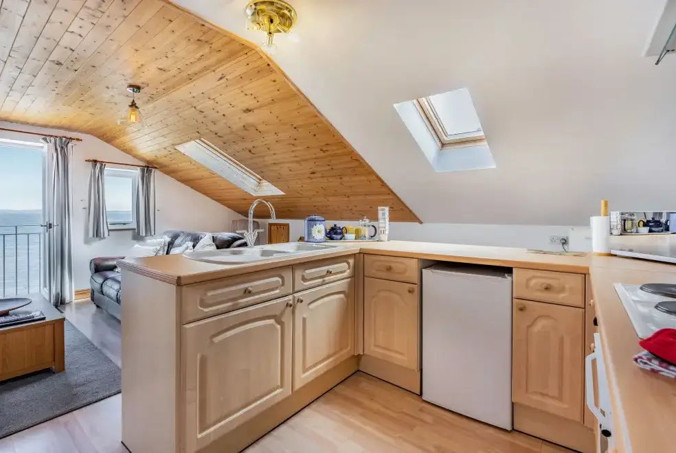 Open plan living area at Sail Loft