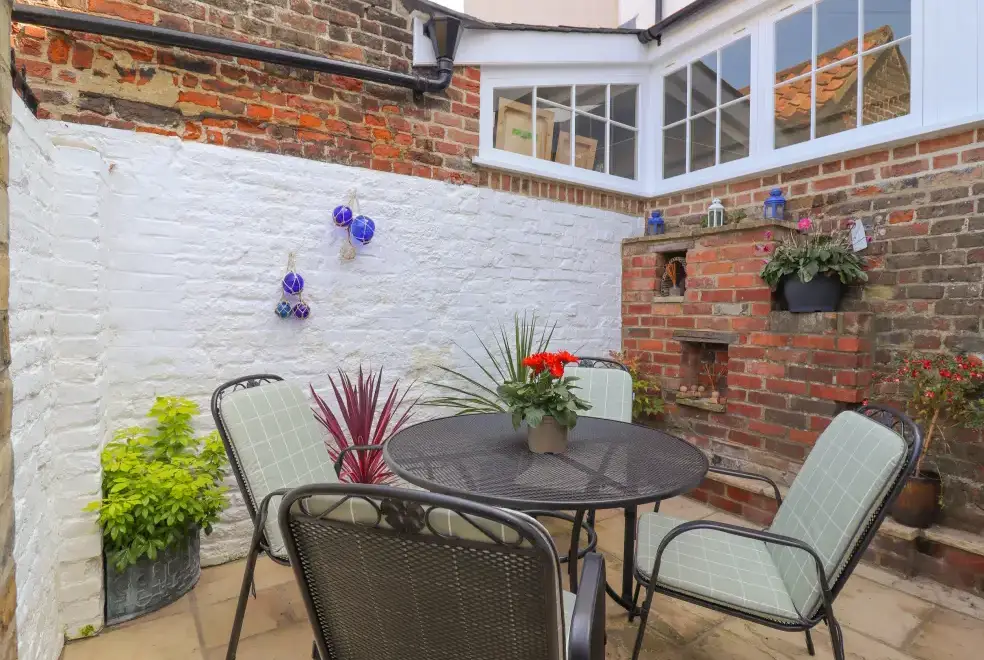 Patio area at Samphire