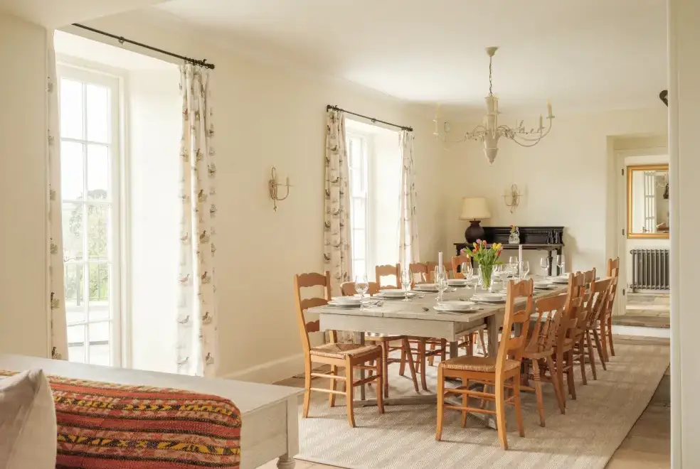 Dining room at Sandridge Barton