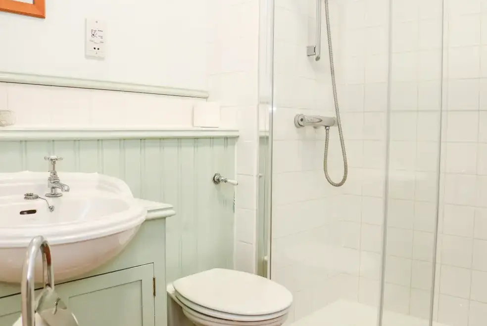Shower room at Sandridge Barton