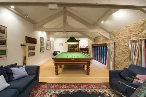 Games Room at Sandridge Barton, Devon