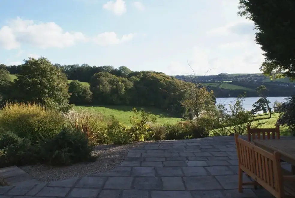 Countryside views at Sandridge Barton