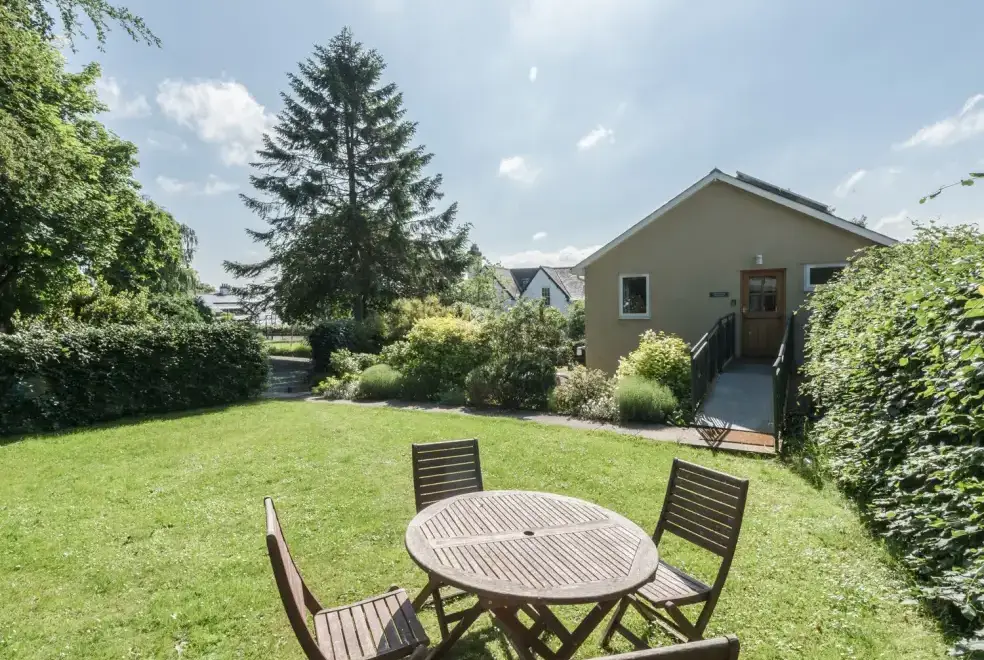 Enclosed garden at Schoolhouse Apartment near the Shropshire Hills
