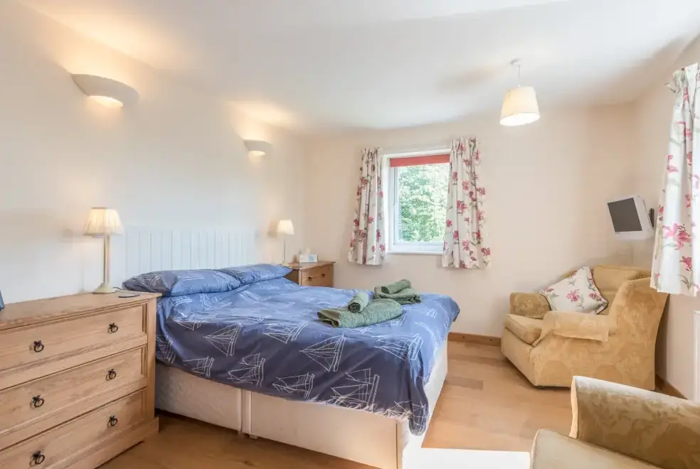 Bedroom at Schoolhouse Apartment near the Shropshire Hills