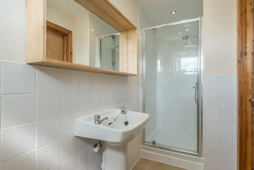 Shower room at Schoolhouse Apartment near the Shropshire Hills