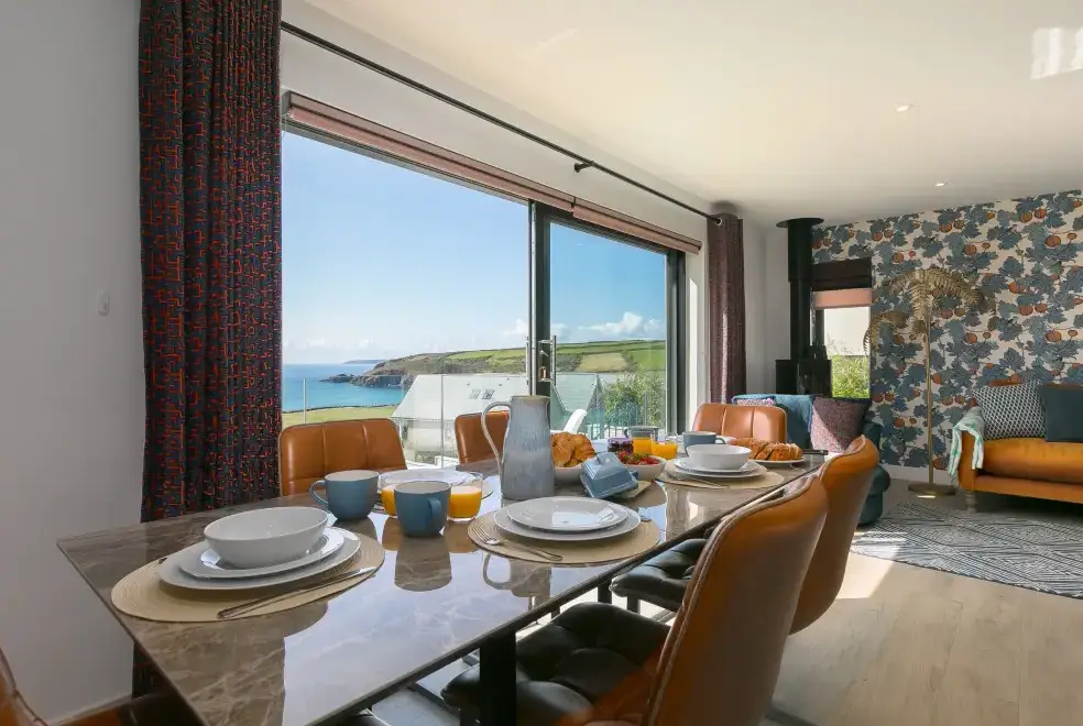 Open plan living area at Sea Sands