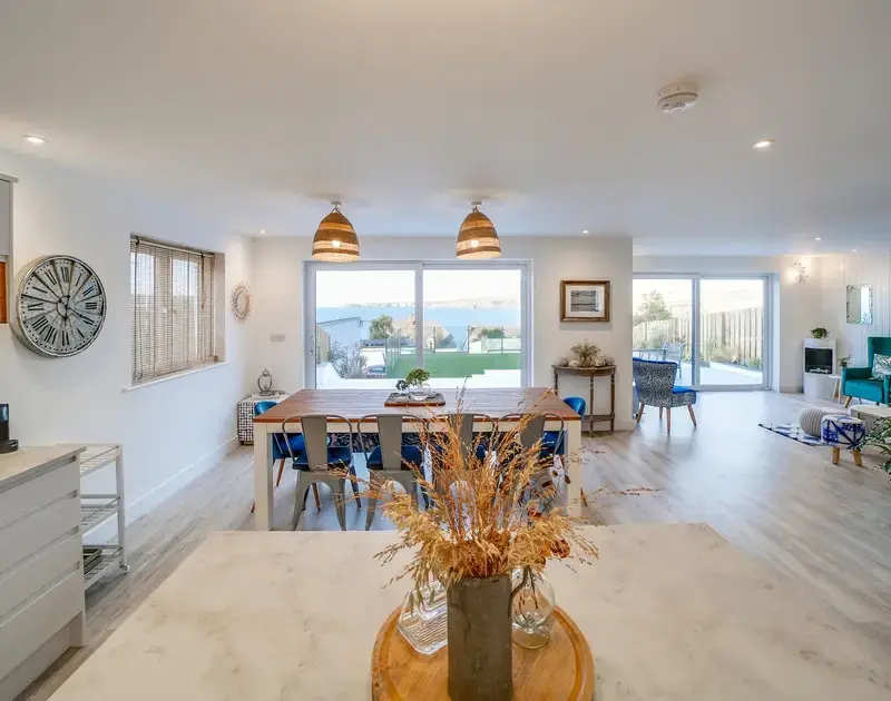 Open plan living area at Seahaven