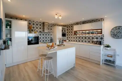 Luxury kitchen at Seahaven, Cornwall