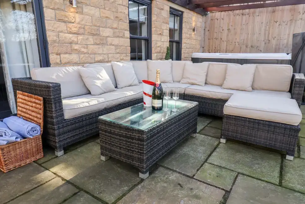 Patio area at Seamer Manor House