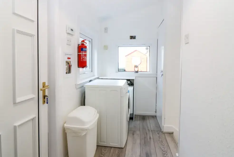 Utility room at Seaspray Cottage