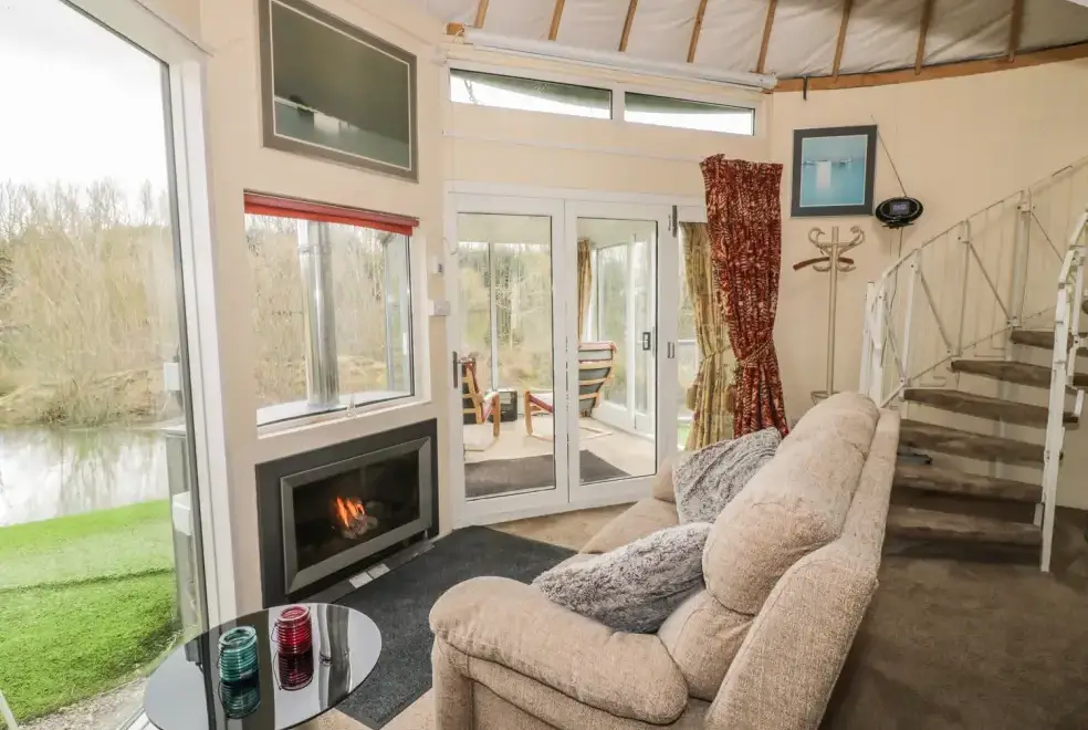 Lounge at Secret Island Yurt